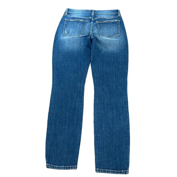 PISTOLA Jeans Women's Size 27 Blue Denim Flat Front Button Fly Straight Leg - Picture 2 of 8